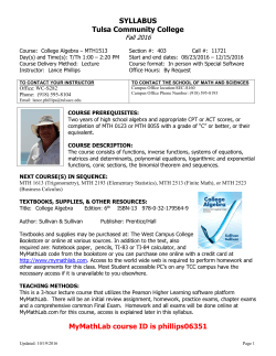 MATH 1513 pdf - Tulsa Community College