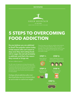 5 steps to overcoming food addiction