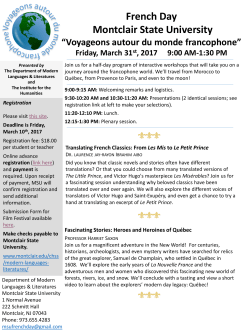 MSU French Day 2017 - Montclair State University