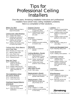 Tips for Professional Ceiling Installers