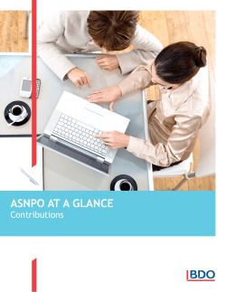 asnpo at a glance