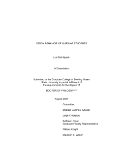 study behavior of nursing students