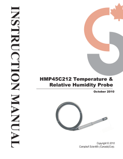 HMP45C212 - Campbell Scientific