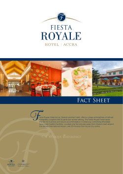 Fact Sheet - Fiesta Royale Hotel