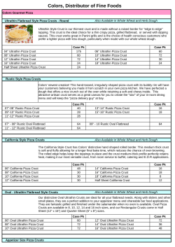 Colors, Distributor of Fine Foods