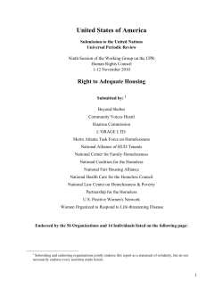 The Right to Adequate Housing