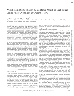 Prediction and Compensation by an Internal Model for Back Forces
