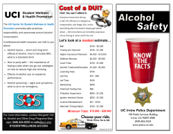 Alcohol Safety - UCI Police Department