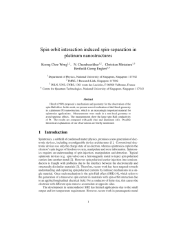 Spin orbit interaction induced spin-separation in platinum