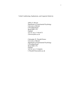 Language, Thought, Affect, and the F-Word