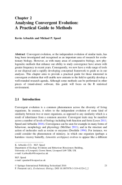 Analysing Convergent Evolution: A Practical Guide to Methods