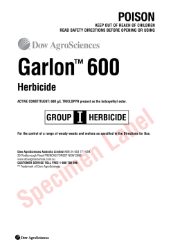 Garlon 600 Herbicide label
