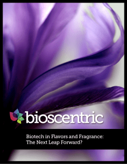 Biotech in Flavors and Fragrance: The Next Leap