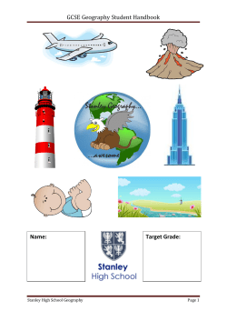 Geography &ndash; Student Handbook