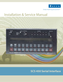 Raven SCS 450 Manual