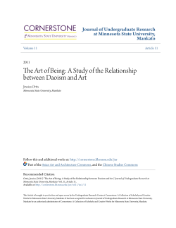 The Art of Being: A Study of the Relationship between Daoism and Art