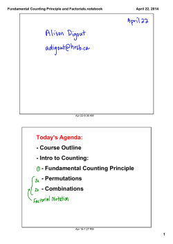 Fundamental Counting Principle and Factorials.notebook