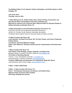 Preliminary Conference Program - Schar School of Policy and