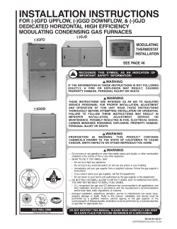 INSTALLATION - Questar Gas