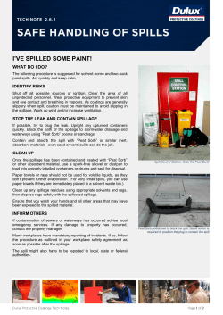 i`ve spilled some paint! - Dulux Protective Coatings