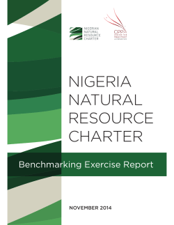 NIGERIA NATURAL RESOURCE CHARTER