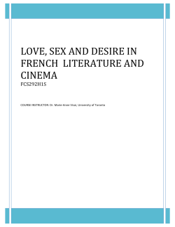 love, sex and desire in french literature and