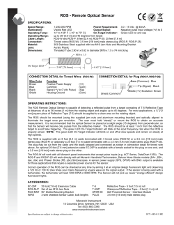 ROS - Remote Optical Sensor