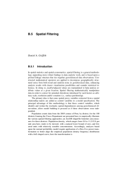 B5 Griffith - Center for Spatially Integrated Social Science