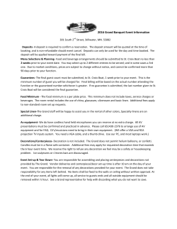 2016 Grand Banquet Event Information