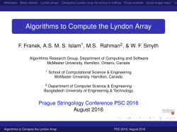 Algorithms to Compute the Lyndon Array