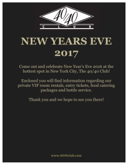 40/40 NYE 2017 - The 40/40 Club
