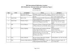 2016 IPA Awardees of UP Diliman (Articles and Conference