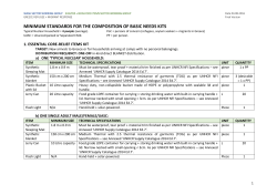 minimum standards for the composition of basic