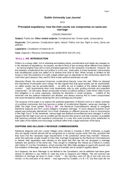 how the Irish courts can compromise on same
