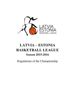 latvia &ndash; estonia basketball league
