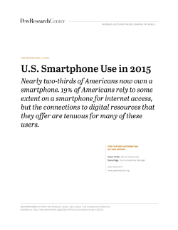 Smartphone Use in 2015