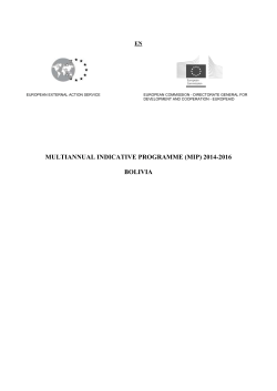 MIP Bolivia 2014-2016