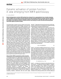 Dynamic activation of protein function: A view emerging