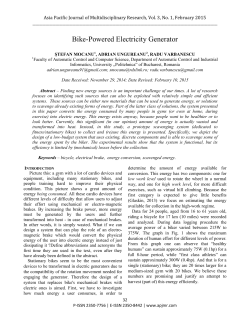 Bike-Powered Electricity Generator