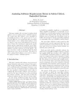 Analyzing Software Requirements Errors in Safety