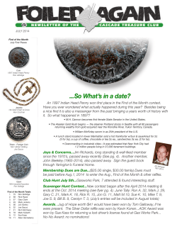 July - Cascade Treasure Club