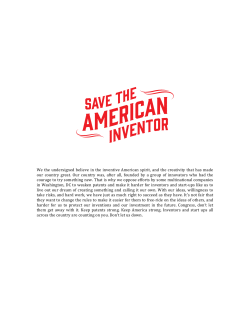 signed the &ldquo;Save the Inventor&rdquo; petition
