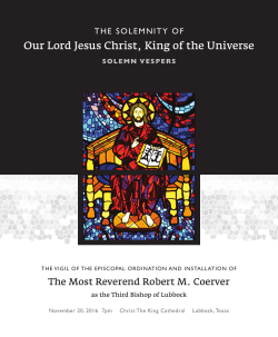 Our Lord Jesus Christ, King of the Universe
