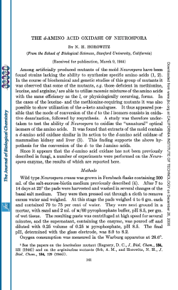 THE d-AMINO ACID OXIDASE OF NEUROSPORA Among artificially
