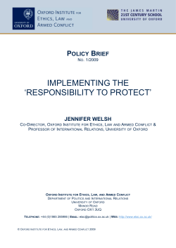 implementing the `responsibility to protect`