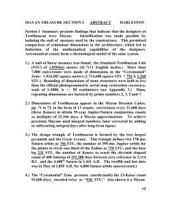 Section I - the MAYAN Treasure Website
