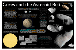Ceres is the largest object in the asteroid belt, which lies mainly