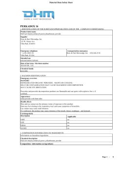 Perkadox 16 MSDS - Dorn and Hart Microedge, Inc
