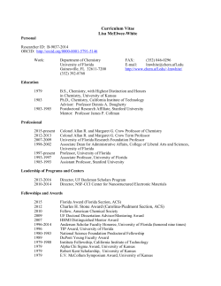 Curriculum Vitae - Professor Lisa McElwee-White