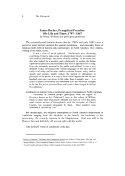 James Barber, Evangelical Preacher: His Life